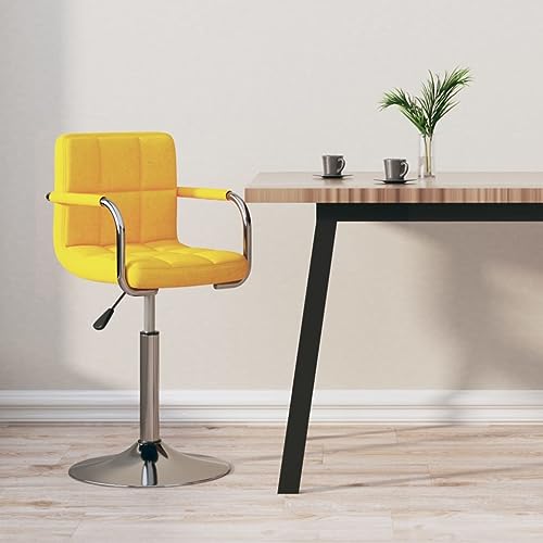 Teenpull Yellow Fabric Bar Stools, Set of 2 Modern Adjustable Swivel Chairs for Kitchen Island Counter Dining Room Teenpull Yellow Fabric Bar Stools, Set of 2 Modern Adjustable Swivel Chairs for Kitchen Island Counter Dining Room von Teenpull