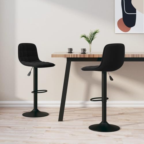 Velvet Bar Stools Set of 2, Adjustable Swivel Kitchen Counter Chairs with Back, Modern Dining Room Seating for Home Island Table Velvet Bar Stools Set of 2, Adjustable Swivel Kitchen Counter Chairs with Back, Modern Dining Room Seating for Home Island Table von Teenpull