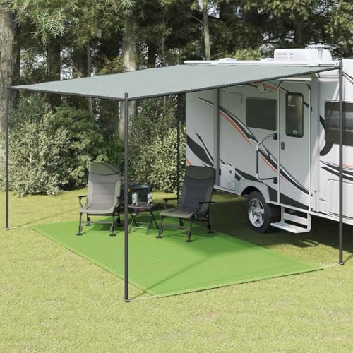 Zeltteppich Hellgrün 250x450 cm, strapazierfähiger Outdoor-Teppich aus HDPE, wasserdicht für Camping, Terrasse, Wohnwagen, Balkon von Teenpull