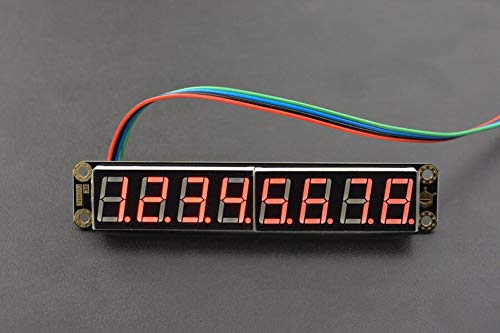 DFRobot 8-digitales LED-Segmentanzeigemodul (rot), 8-Digital LED Segment Display Module (Red) von Teensy