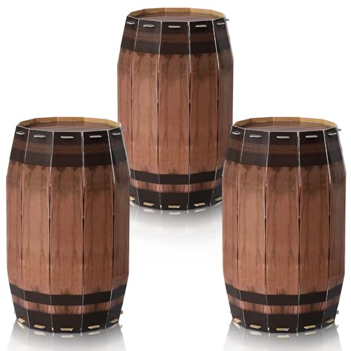 3 Stück Weinfass Dekor Western Cowboy Party Dekoration Piraten Party Dekorationen Karton Weinfass Whiskey Supplies Wilder Westen Dekor für Cowboy Rodeo (40 x 24 cm) 3 Stück Weinfass Dekor Western Cowboy Party Dekoration Piraten Party Dekorationen Karton Weinfass Whiskey Supplies Wilder Westen Dekor für Cowboy Rodeo (40 x 24 cm) von Teenyyou