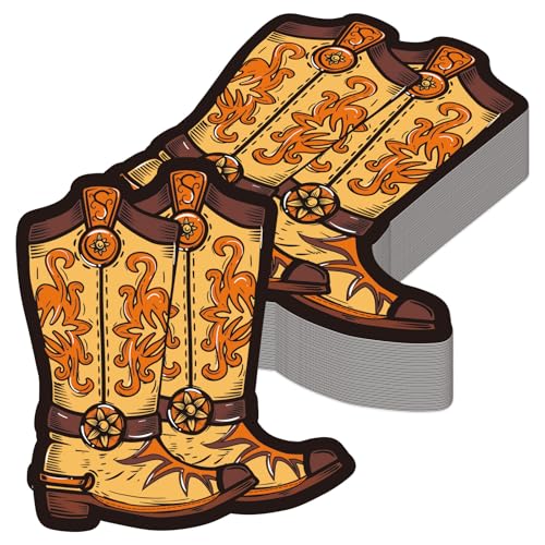 Teenyyou 50 Stück Western Cowboy-Platzsets, Einweg-Papier-Tischsets, Western-Party-Dekorationen, Cowboystiefel, Tischmatten für Partyzubehör, Geburtstag, Babyparty, Abendessen, Tischdekoration Teenyyou 50 Stück Western Cowboy-Platzsets, Einweg-Papier-Tischsets, Western-Party-Dekorationen, Cowboystiefel, Tischmatten für Partyzubehör, Geburtstag, Babyparty, Abendessen, Tischdekoration von Teenyyou