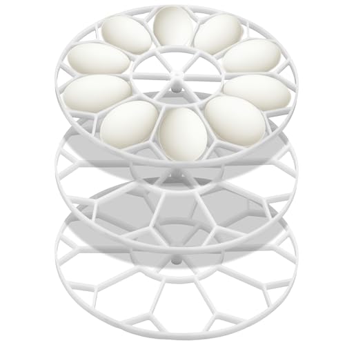 Teenyyou Jumbo-Eiertablett für 10 Eier, Truthahn, Pfau, für schwere Rassen, kompatibel mit JGT360 Nurture Right 360 Inkubatorwender, Weiß, 3 Stück Teenyyou Jumbo-Eiertablett für 10 Eier, Truthahn, Pfau, für schwere Rassen, kompatibel mit JGT360 Nurture Right 360 Inkubatorwender, Weiß, 3 Stück von Teenyyou
