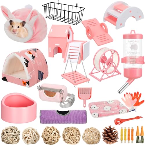Teenyyou Meerschweinchen-Starter-Set, Essentials für Hamsterkäfig-Zubehör, Spielzeug, Haus, Bett, Käfig, Reiniger, Futternapf, Wasserhalter, Tragetasche, Zahnspielzeug, Auskleidung, Tunnel für Teenyyou Meerschweinchen-Starter-Set, Essentials für Hamsterkäfig-Zubehör, Spielzeug, Haus, Bett, Käfig, Reiniger, Futternapf, Wasserhalter, Tragetasche, Zahnspielzeug, Auskleidung, Tunnel für von Teenyyou