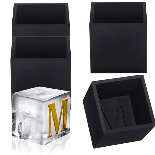 Teenyyou Monogrammierte Eiswürfelformen, Whiskey-Geschenk für Männer, personalisierte Silikon-Eisformen, individuelle Buchstaben-Eiswürfelformen für Whisky-Liebhaber, für Geburtstag und Weihnachten, 4 Teenyyou Monogrammierte Eiswürfelformen, Whiskey-Geschenk für Männer, personalisierte Silikon-Eisformen, individuelle Buchstaben-Eiswürfelformen für Whisky-Liebhaber, für Geburtstag und Weihnachten, 4 von Teenyyou