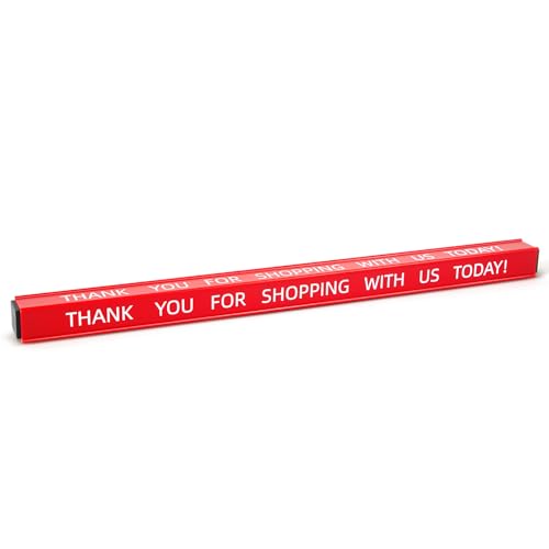 Teenyyou Schild mit Aufschrift "Thank You for Shopping with Us Today", doppelseitig, bedruckt, rotes Kunstharz, Tischplatte, Einzelhandel, Kassenschild für Geschäfte, Geschäfte, 40,6 x 2,5 cm Teenyyou Schild mit Aufschrift "Thank You for Shopping with Us Today", doppelseitig, bedruckt, rotes Kunstharz, Tischplatte, Einzelhandel, Kassenschild für Geschäfte, Geschäfte, 40,6 x 2,5 cm von Teenyyou
