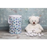 Blauer Elefant-stoffkorb Kinderzimmer-Aufbewahrungs-Organizer Blauer Elefant-stoffkorb Kinderzimmer-Aufbewahrungs-Organizer von Teepeetoshka