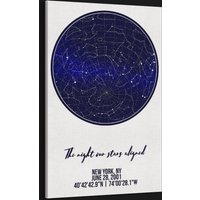 Celestial Star Chart Personalisiert 1 Jahr Jubiläumsgeschenk Für Ihn Einzigartiges Hochzeitsgeschenk Benutzerdefinierte Verlobung Brautparty Braut von TeerrificGift