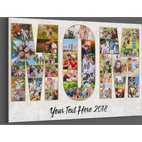 Custom Mom Foto-Collage Auf Leinwand Personalisiertes Geburtstagsgeschenk von TeerrificGift