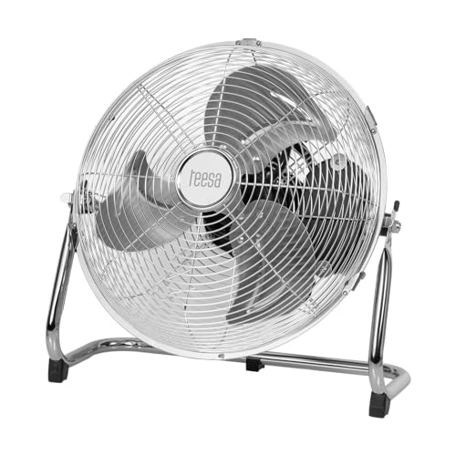 Teesa Bodenventilator 30cm Metall 50W 3 Geschwindigkeitsmodi Basis Rutschfest TSA8057 von Teesa