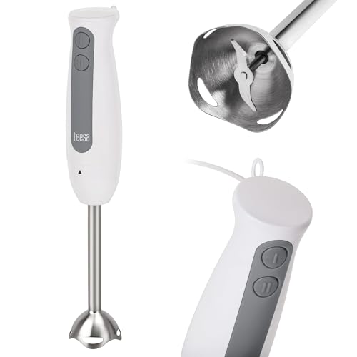Teesa Handmixer TSA3506 mit Edelstahlklinge 400W, weiß von Teesa
