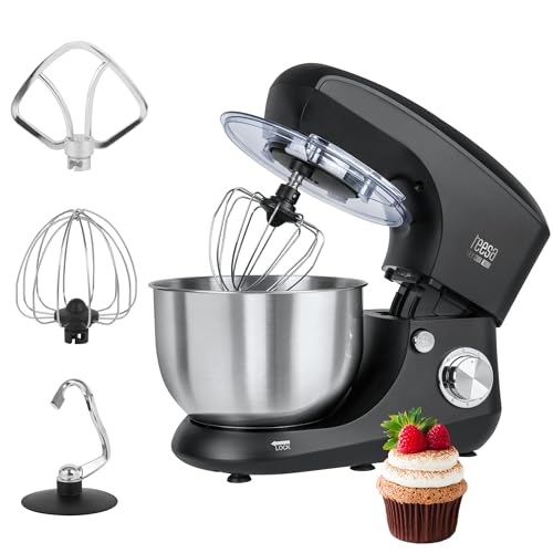 Teesa TSA3545-B EASY COOK SINGLE BLACK Küchenmaschine, Rührgerät, Mixer, 1400, Aluminium, 1 Liter, schwarz von Teesa