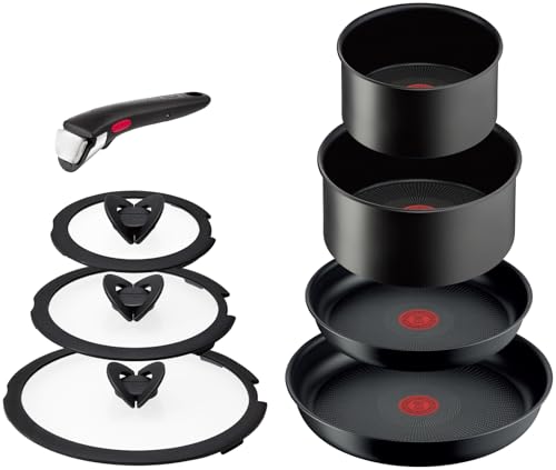 / 带可拆卸手柄的锅和煎锅套装 8 件套 IH 燃气火兼容“Ingenio Neo IH 炭灰色”不粘灰色 L77298 / 带可拆卸手柄的锅和煎锅套装 8 件套 IH 燃气火兼容“Ingenio Neo IH 炭灰色”不粘灰色 L77298 von Tefal