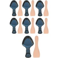 Ersatzteil - Satz mit 7 Raclette-Pfännchen und 7 Holzschaufeln für Raclette - - TEFAL, MOULINEX von Tefal