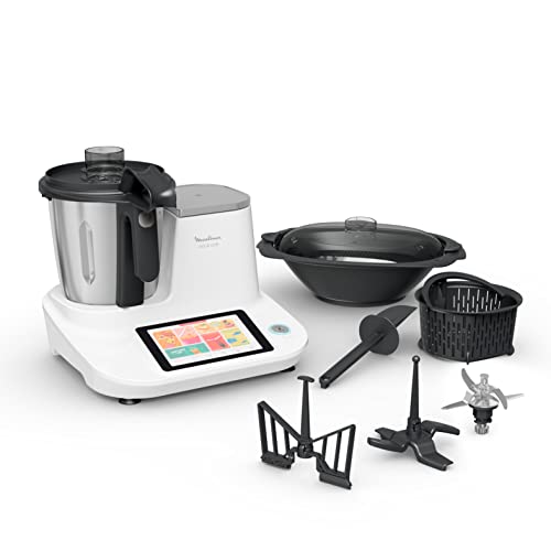 Moulinex Click & Cook Küchenmaschine mit integrierter Küchenwaage, Leistung 1400 W, Fassungsvermögen 3,6 l, 32 Funktionen, 10 automatische Programme, digitales Touch-Display, einfache Bedienung Moulinex Click & Cook Küchenmaschine mit integrierter Küchenwaage, Leistung 1400 W, Fassungsvermögen 3,6 l, 32 Funktionen, 10 automatische Programme, digitales Touch-Display, einfache Bedienung von Tefal