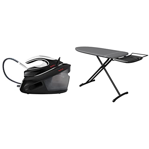TEFAL SV8055 EXPRESS ANTI-CALC Leistungsstarke | 6,5-Bar Dampfbügelstation & Laurastar Bügelbrett Plusboard, 42cm x 125cm, 100% Baumwolle, 9Kg, Bequeme Lagerung,Gris TEFAL SV8055 EXPRESS ANTI-CALC Leistungsstarke | 6,5-Bar Dampfbügelstation & Laurastar Bügelbrett Plusboard, 42cm x 125cm, 100% Baumwolle, 9Kg, Bequeme Lagerung,Gris von Tefal