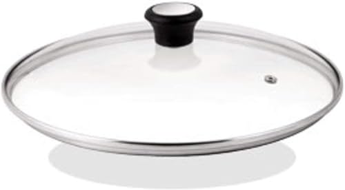 Tefal Glasdeckel 26 cm, Edelstahlfassung, Spülmaschinenfest, Dampfventil, Thermokunststoffgriff, 28097612 von Tefal