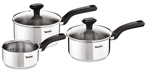 Tefal 3 Piece Comfort Max Stainless Steel Cookware Pan Set von Tefal