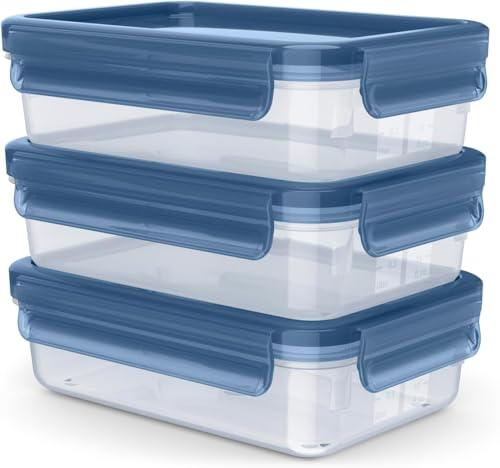 Tefal 3er-Set Masterseal Eco Behälter, 0,8 l, umweltfreundlich, luftdicht, mikrowellengeeignet, BPA-frei, spülmaschinenfest und gefriergeeignet, hergestellt in Deutschland, N1171718 Tefal 3er-Set Masterseal Eco Behälter, 0,8 l, umweltfreundlich, luftdicht, mikrowellengeeignet, BPA-frei, spülmaschinenfest und gefriergeeignet, hergestellt in Deutschland, N1171718 von Tefal