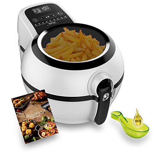 Tefal Actifry Genius Snaking FZ761015 Fritteuse ohne Öl, 1,2 kg, mit 9 Automatikprogrammen und Snackzubehör, intuitives Touchpad und Rezeptbuch, spülmaschinenfest, schwarz von Tefal