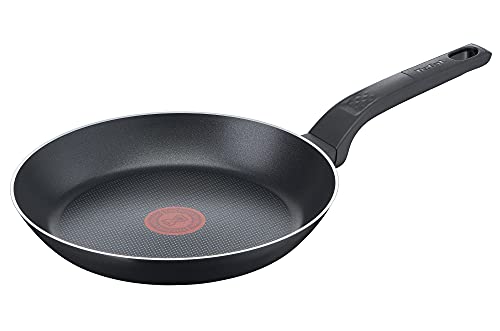 Tefal Easy Cook & Clean Bratpfanne 24 cm, Antihaftbeschichtung, Thermo-Signal Temperaturindikator, Schwarz, B5550433 von Tefal
