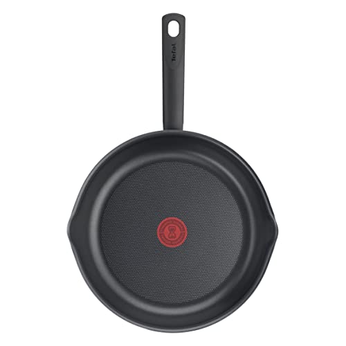 Tefal B56404 Day by Day On Bratpfanne | 24 cm | Antihaftbeschichtung | Thermo-Signal | für alle Herdarten AUßER Induktion | tiefe Form | Aluminium | Schwarz von Tefal