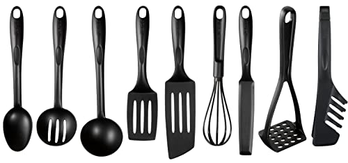 Tefal BIENVENUE K001S925 Set 9 Zubehörteile Schwarz Spatel Stück Kunststoff von Tefal