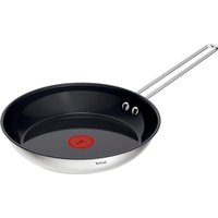 Tefal Bratpfanne "Nordica, beschichtete Pfanne Induktion, Thermo-Signal-Technologie" Edelstahl 1 Stk. tlg. minimalistisches Design, robuster Griff, geeignet für alle Herdarten von Tefal
