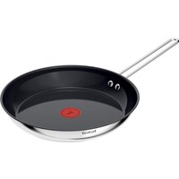 Tefal Bratpfanne "Nordica, beschichtete Pfanne Induktion, Thermo-Signal-Technologie" Edelstahl 1 Stk. tlg. minimalistisches Design, robuster Griff, geeignet für alle Herdarten von Tefal