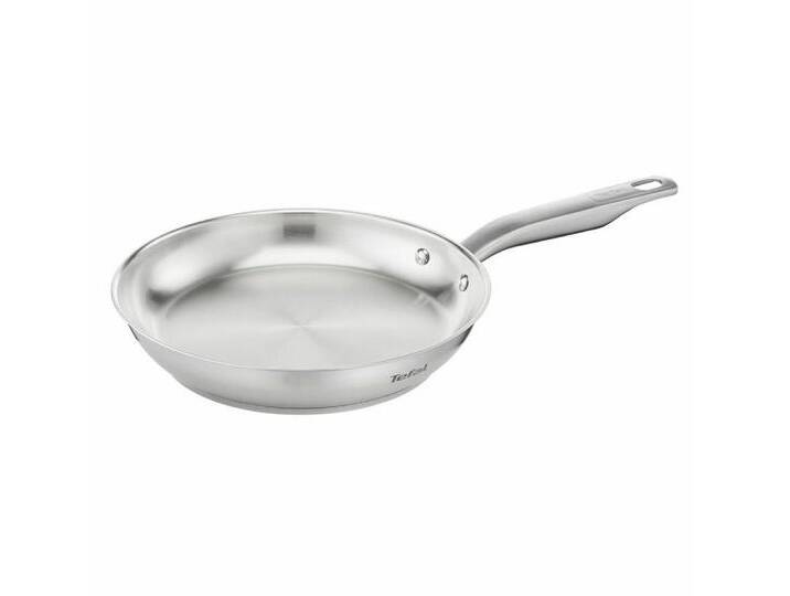 Tefal Bratpfanne Virtuoso Unversiegelt Edelstahl Ø 24 cm, Edelstahl, silberfarben von Tefal