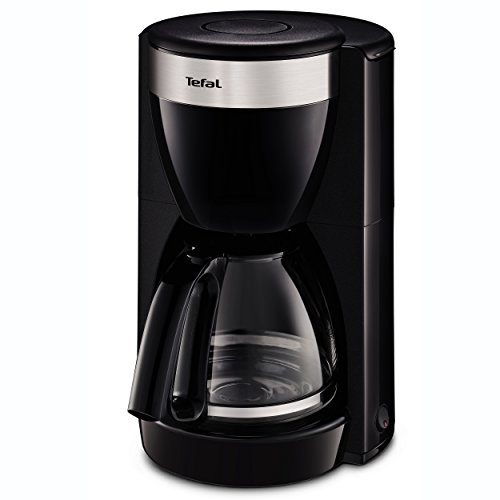 Tefal CM1808 Deflini Plus Glas-Kaffeemaschine mit Edelstahlelementen | 10-15 Tassen | 1000 W | schwarz von Tefal