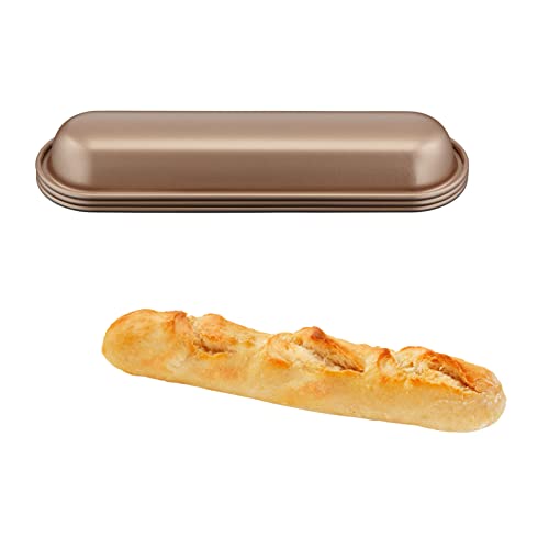 Tefal Creabake J3087304 Backform für kleine Baguettes, Antihaft-Beschichtung, einfaches Herausnehmen, stapelbar, einfache Aufbewahrung, Backform, 3 Stück von Tefal