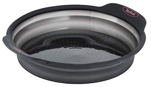 Tefal – Crispybake, Einziehbar, Silikon, Schwarz, Silikon, Schwarz, 24 cm, J4170614 von Tefal