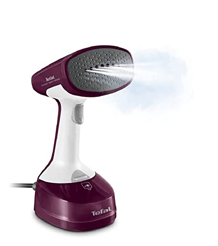 Tefal Dampfbürste Access Steam Minute, 1100 Watt, Dampfglätter inkl. Zubehör, 1 Dampfstufe, schnelles Aufheizen in nur 45 Sekunden, 150 ml Wassertank, Steamer, lila/grau/weiß, DT7005 von Tefal
