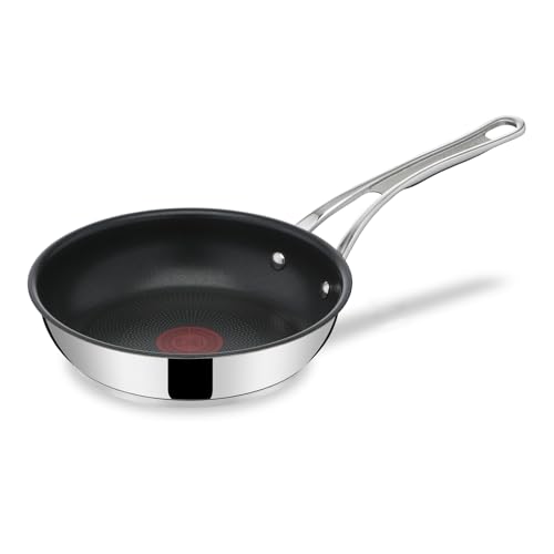 Tefal Jamie Oliver Bratpfanne Induktion 20 cm Cook’s Classic, freie Antihaftversiegelung, Thermo-Signal bei idealer Brattemperatur, genieteter Silikon-Griff, für alle Herdarten geeignet, E30602 von Tefal