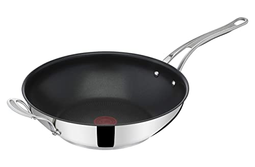 Tefal Jamie Oliver by Cook's Classics Wokpfanne 28 cm, Antihaftversiegelung, Induktionstauglich, Backofenfest, Edelstahl, Genieteter Griff, E3068835 von Tefal