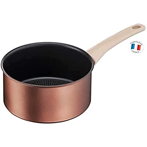 Tefal EFAL ECO-RESPECT Stielkasserolle 16 cm / 1,5 l antihaftbeschichtet Induktion G2542802, Aluminium, rot von Tefal