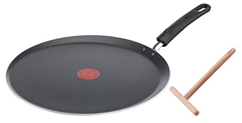 Tefal Easy Cook and Clean Pfannkuchenpfanne 34 cm + Verteiler mit Antihaftbeschichtung, für alle Herdarten außer Induktion B5549712 von Tefal