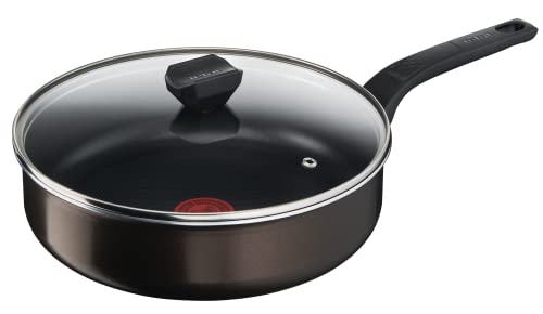 Tefal Easy Cook&Clean B5543202 Schmorpfanne 24 cm + Deckel, für alle Herdarten außer Induktion, Antihaftbeschichtung, Easy Cook&Clean von Tefal