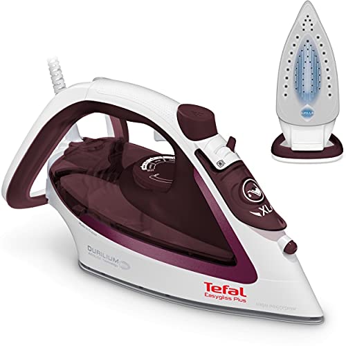 Tefal Easygliss Plus Bügeleisen Dampfbügeleisen mit starken 190g Dampfstoß, Testsieger 2019 - beste Bügelsohle, Durilium AirGlide Sohle mit drei Dampfzonen, 2400 W, Selbstreinigungsfunktion, Antikalk von Tefal