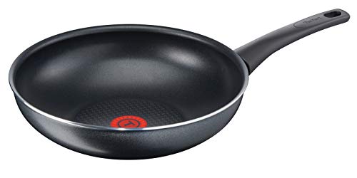 Tefal Wok-Pfanne Elegance C36719 | 28 cm | Antihaftversiegelt | Thermo-Spot Temperaturindikator | Mühelose Reinigung | Ergonomischer Griff | Alle Herdarten außer Induktion von Tefal