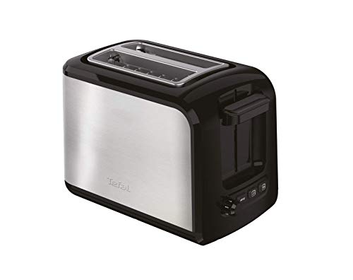 Tefal Express TT410D 2-Scheiben-Toaster, Schwarz, Edelstahl, 2 Scheiben, 850 W, 160 mm von Tefal