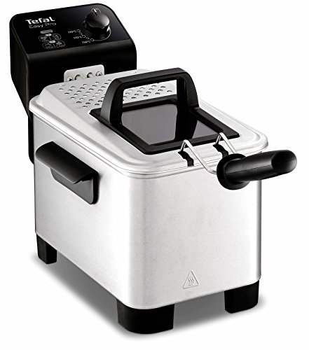 Tefal FR333070 Easy Pro FR3330 Fritteuse, 3 liters, Schwarz/Edelstahl von Tefal