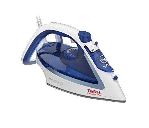 Tefal FV5736 Easygliss Dampfbügeleisen (2500 Watt, extra Dampfstoß: 220 g/Min., Tankfüllmenge: 270 ml) blau/weiß von Tefal