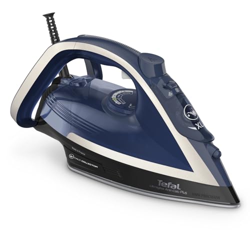 Tefal Ultragliss Plus Anti-Kalk Dampfbügeleisen, 2800 Watt, abnehmbarer Kalk-Kollektor, 50 g/Min. Dampfabgabe, 260 g/Min. Dampfstoß, Abschaltautomatik, Made in France, blau/weiß, FV6846 Tefal Ultragliss Plus Anti-Kalk Dampfbügeleisen, 2800 Watt, abnehmbarer Kalk-Kollektor, 50 g/Min. Dampfabgabe, 260 g/Min. Dampfstoß, Abschaltautomatik, Made in France, blau/weiß, FV6846 von Tefal