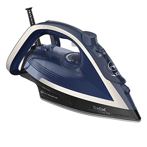 Tefal Ultragliss Plus Anti-Kalk Dampfbügeleisen, 2800 Watt, abnehmbarer Kalk-Kollektor, 50 g/Min. Dampfabgabe, 260 g/Min. Dampfstoß, Abschaltautomatik, Made in France, blau/weiß, FV6846 Tefal Ultragliss Plus Anti-Kalk Dampfbügeleisen, 2800 Watt, abnehmbarer Kalk-Kollektor, 50 g/Min. Dampfabgabe, 260 g/Min. Dampfstoß, Abschaltautomatik, Made in France, blau/weiß, FV6846 von Tefal