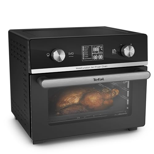 Tefal FW6058 Multifunction Air Fryer Oven Heißluftfritteuse und Multifunktionsofen, 20 L Kapazität, 10 Auto-Programme, energiesparend, digitales Touchdisplay, inkl. Zubehör, Schwarz von Tefal