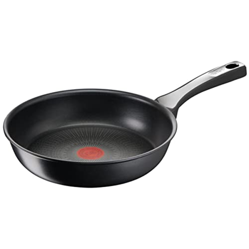 Tefal G25906 Unlimited On Bratpfanne | 28 cm | mit kratzfester Titanium Antihaft-Beschichtung | Thermo-Signal | PFOA-frei | geeignet für alle Herdarten, auch für Induktionsherde | Schwarz von Tefal