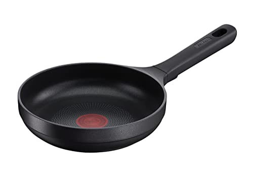 Tefal G61202 Trattoria Pro Bratpfanne 20 cm | Aluguss | unbedenkliche Antihaftversiegelung | Thermo-Signal Temperaturanzeiger | für alle Herdarten geeignet | induktionsgeeignet | Schwarz von Tefal