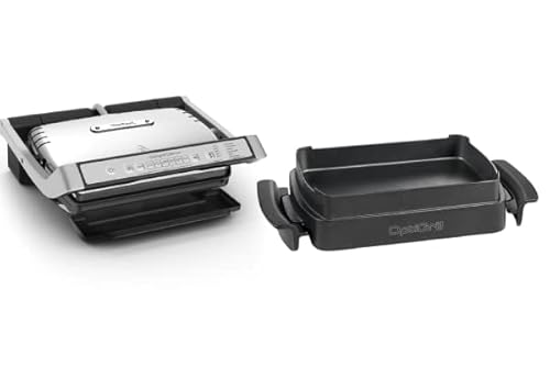 Tefal GC707D OptiGrill Deluxe Kontaktgrill + OptiGrill Snacking & Baking Backschale XA7258 | 6 intelligente Programme | manuelles Programm | spülmaschinenfeste Platten | schwarz/Edelstahl Tefal GC707D OptiGrill Deluxe Kontaktgrill + OptiGrill Snacking & Baking Backschale XA7258 | 6 intelligente Programme | manuelles Programm | spülmaschinenfeste Platten | schwarz/Edelstahl von Tefal